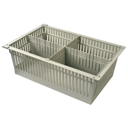 Medstor Max Accessories ABS Basket-Style 8 in Tray with Dividers, 81032-5 for Medical Storage Cabs 81032-5